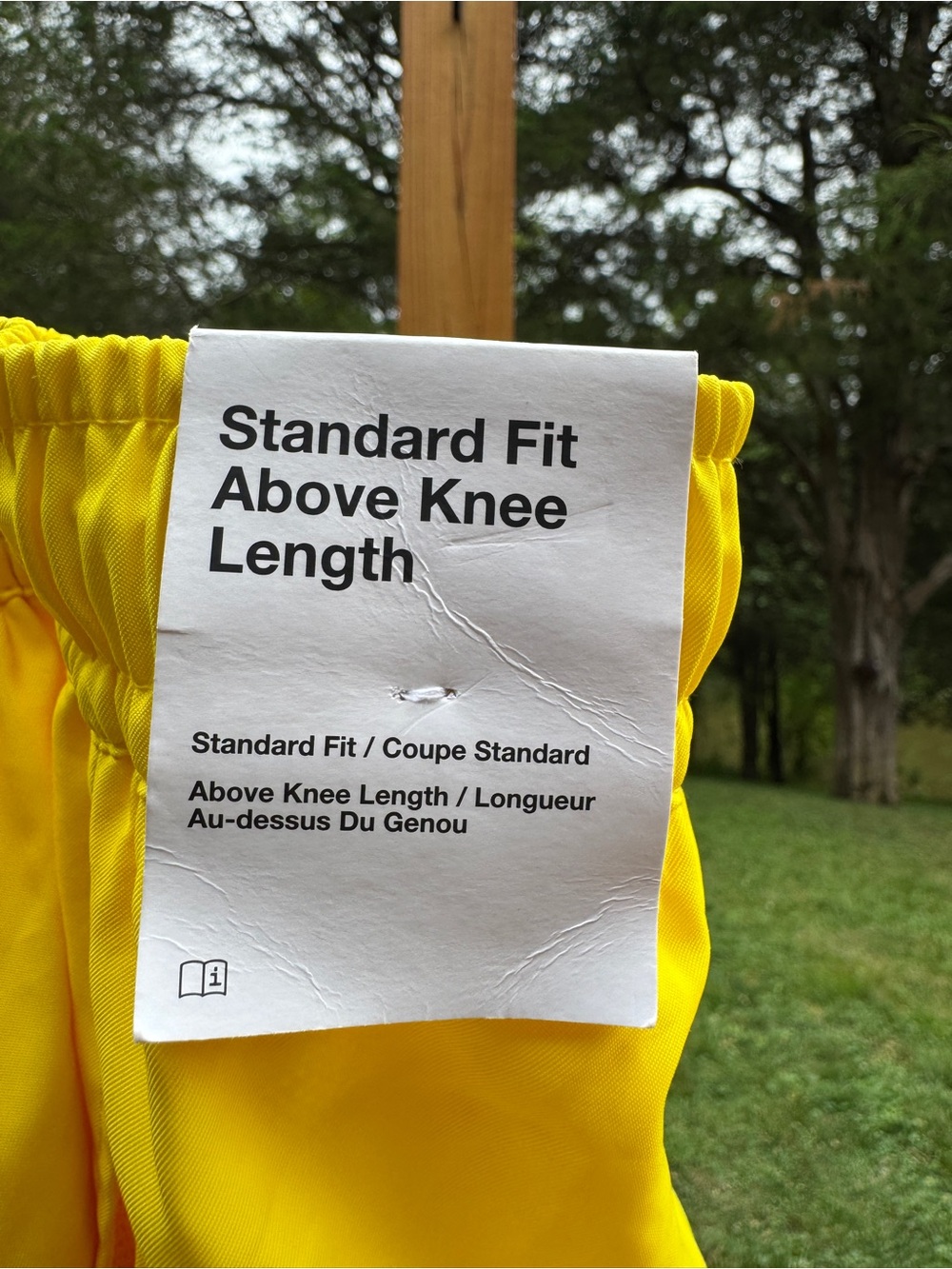 Nike $50 Yellow Men's Athletic Shorts XL - Picture 9 of 12